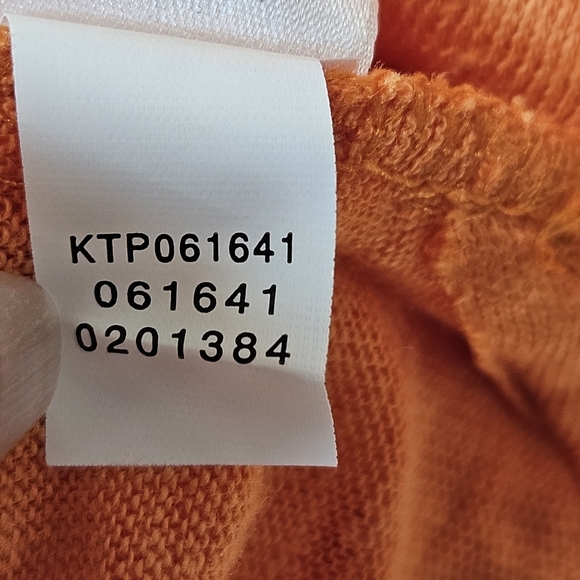 J Jill Love Linen Womens Size Small Orange Linen Sequin Short Sleeve Top - Picture 9 of 11